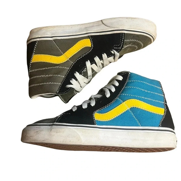 Vans Sk8-Hi Zig Zag High Top Sneakers Multicolor Skate Shoes Women’s Size 5 - Picture 2 of 10